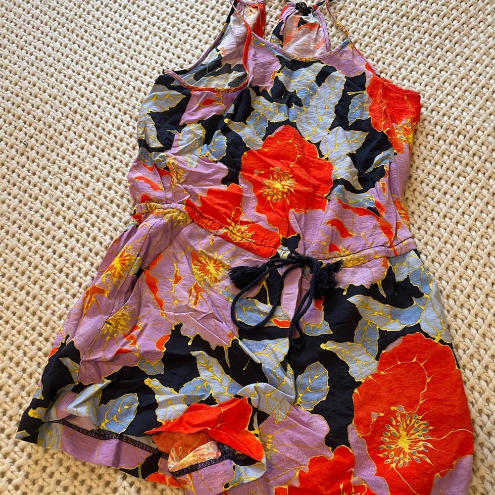 Floral Sleeveless Romper